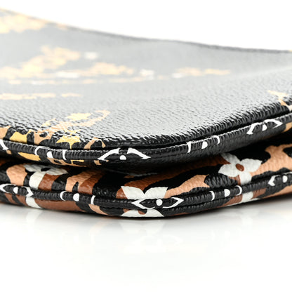 Louis Vuitton Monogram Giant Jungle Pochette Double Zip Black 11 of 13
