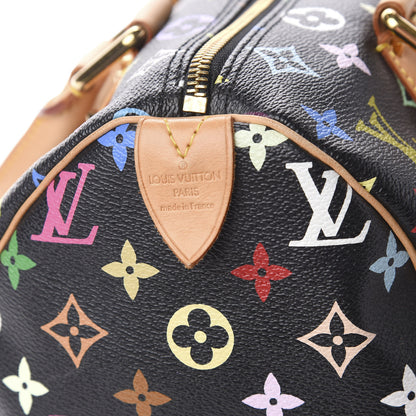 Louis Vuitton Monogram Multicolor Speedy 30 Black 6 of 14
