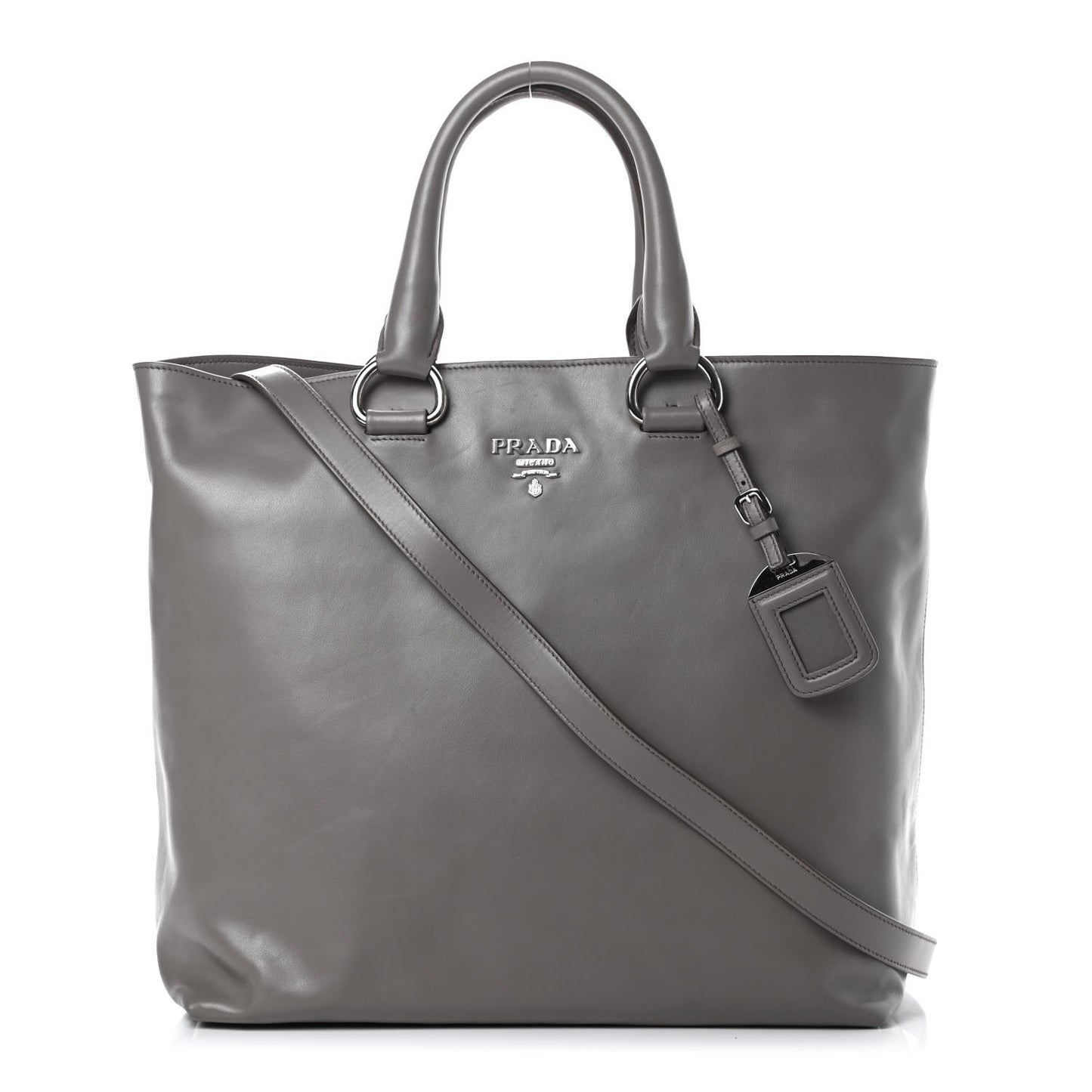 Soft Calf Shopping Tote Argilla