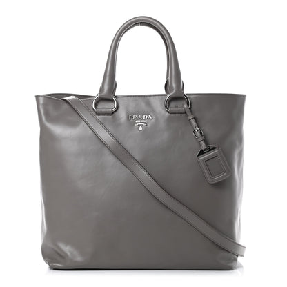 Prada Soft Calf Shopping Tote Argilla 1 of 13