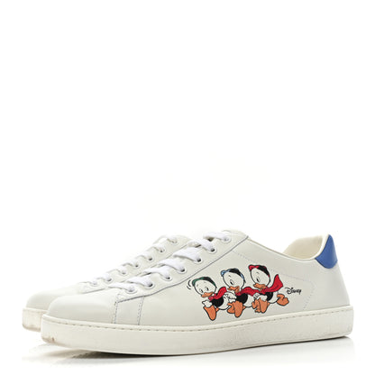 Gucci X DISNEY Calfskin Miro Soft Donald Duck Mens Ace Sneakers 9 White Bright Splash 3 of 13
