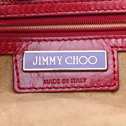 Jimmy Choo Calfskin Convertible Rio Oversized Clutch Red 6 of 7