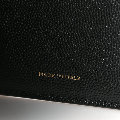 Saint Laurent Grain De Poudre Monogram Bi-Fold Wallet Black 7 of 7