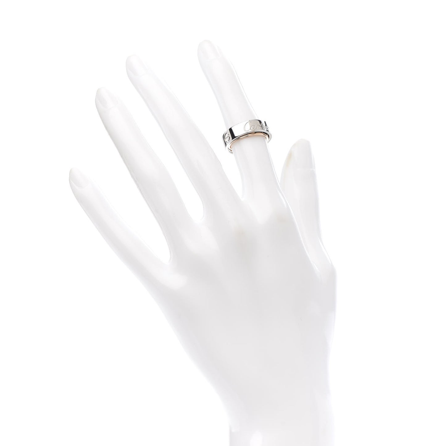 18K White Pink Gold 5.5mm Astro LOVE Ring 47 4