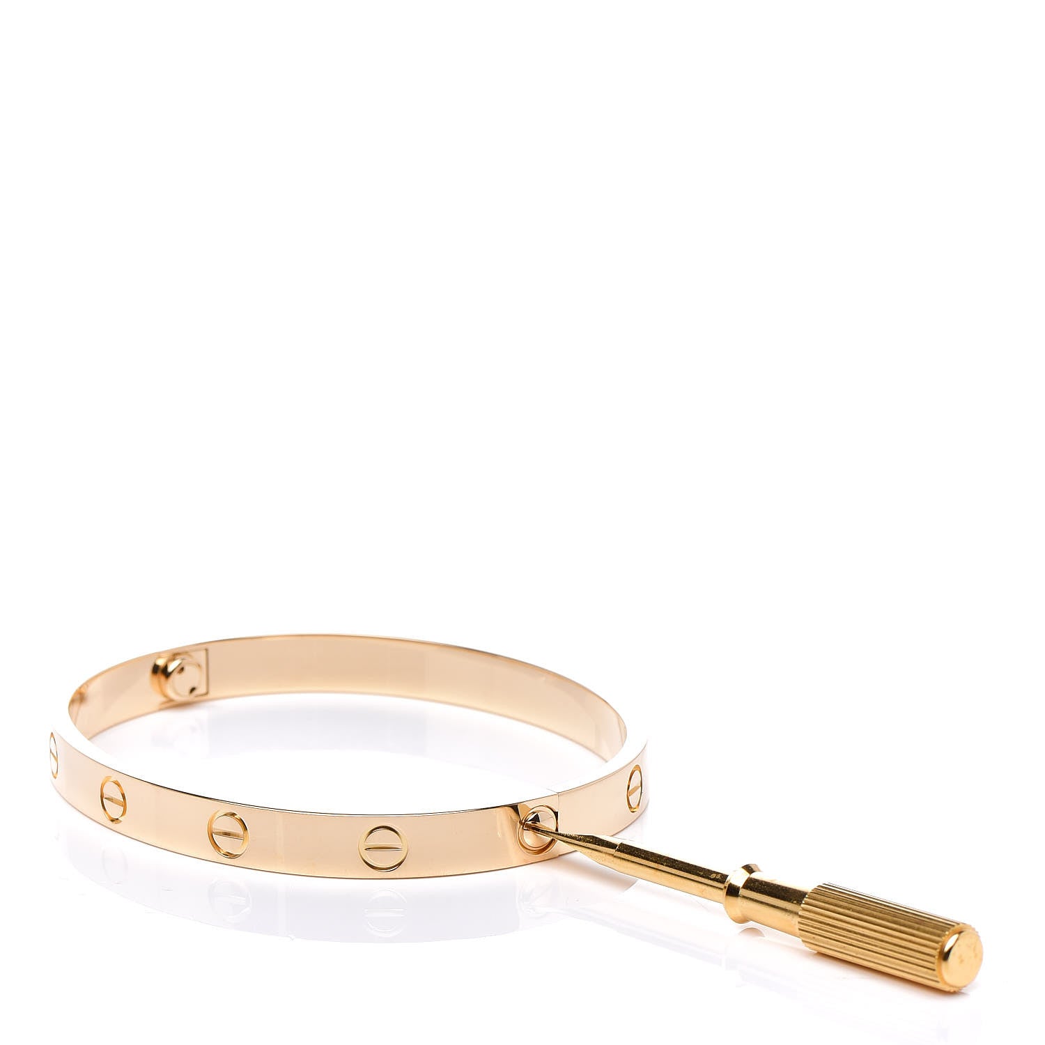 Cartier 18K Yellow Gold LOVE Bracelet 17 4 of 8