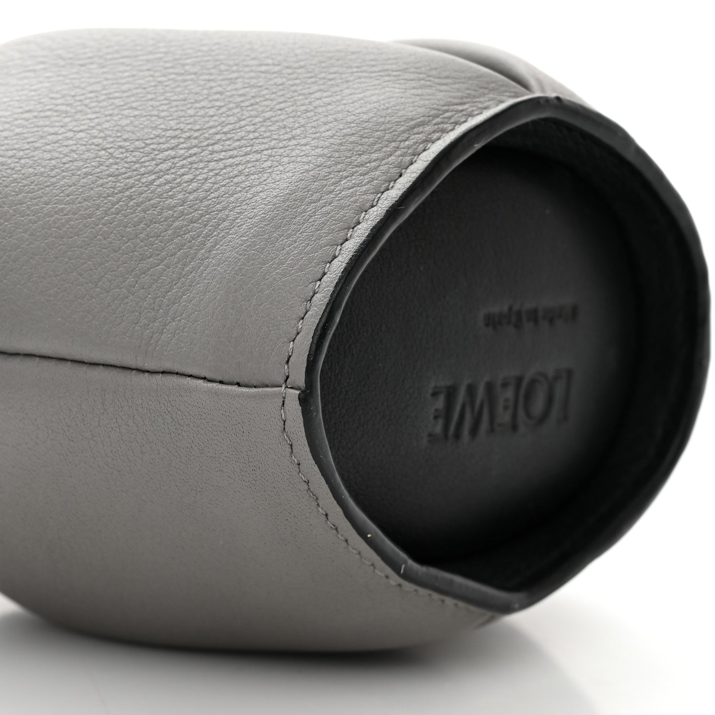 Calfskin Elephant Pouch Grey