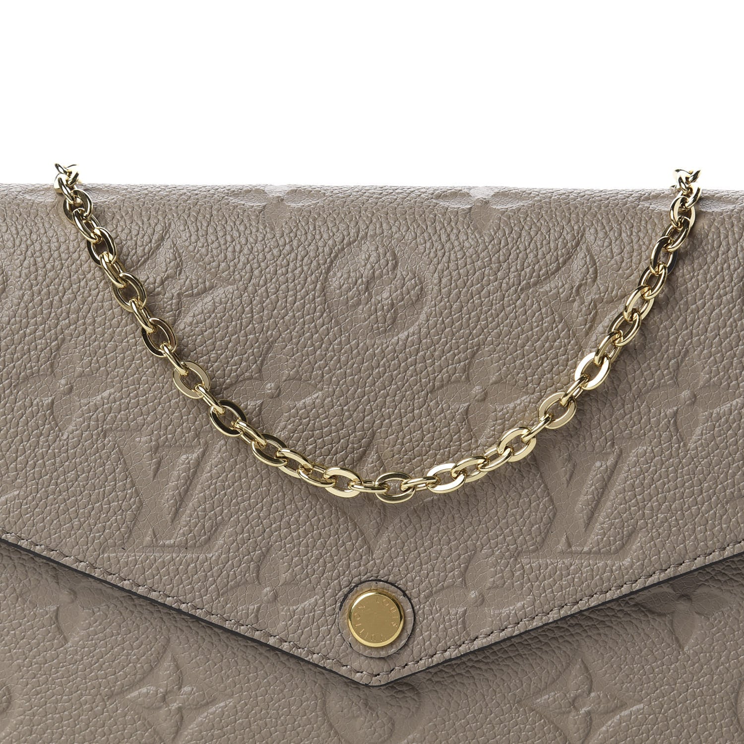 Louis Vuitton Empreinte Pochette Felicie Chain Wallet Tourterelle 10 of 10