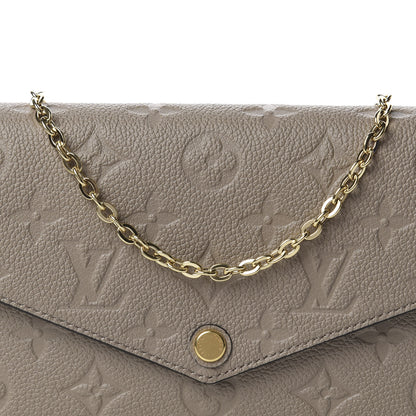 Louis Vuitton Empreinte Pochette Felicie Chain Wallet Tourterelle 10 of 10