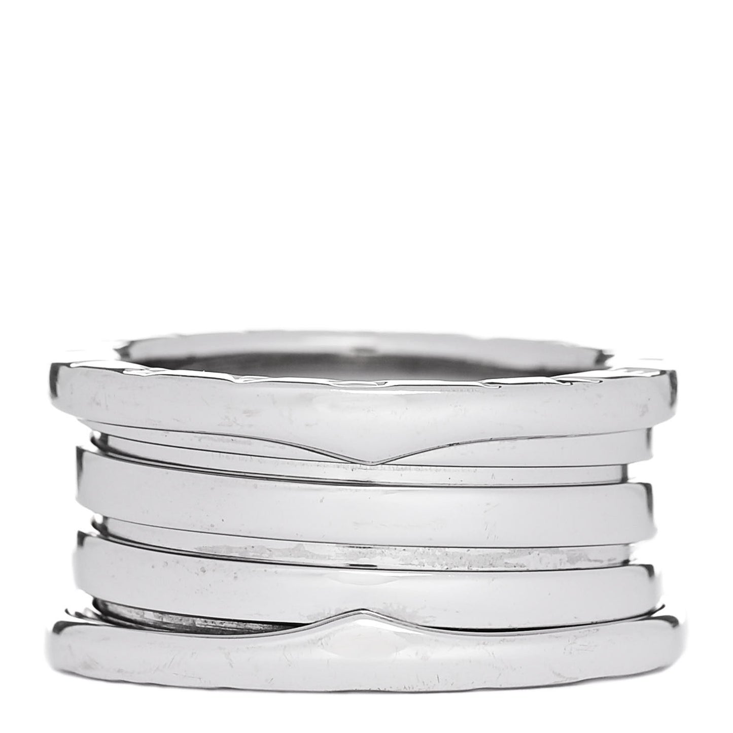18K White Gold B.Zero1 Three-Band Ring 53 6.25