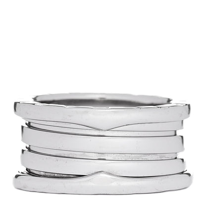 Bulgari 18K White Gold B.Zero1 Three-Band Ring 53 6.25 1 of 4