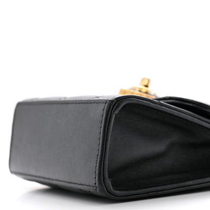 Chanel Lambskin Plexiglass Quilted Coco Love Clutch With Chain Black 11 of 14