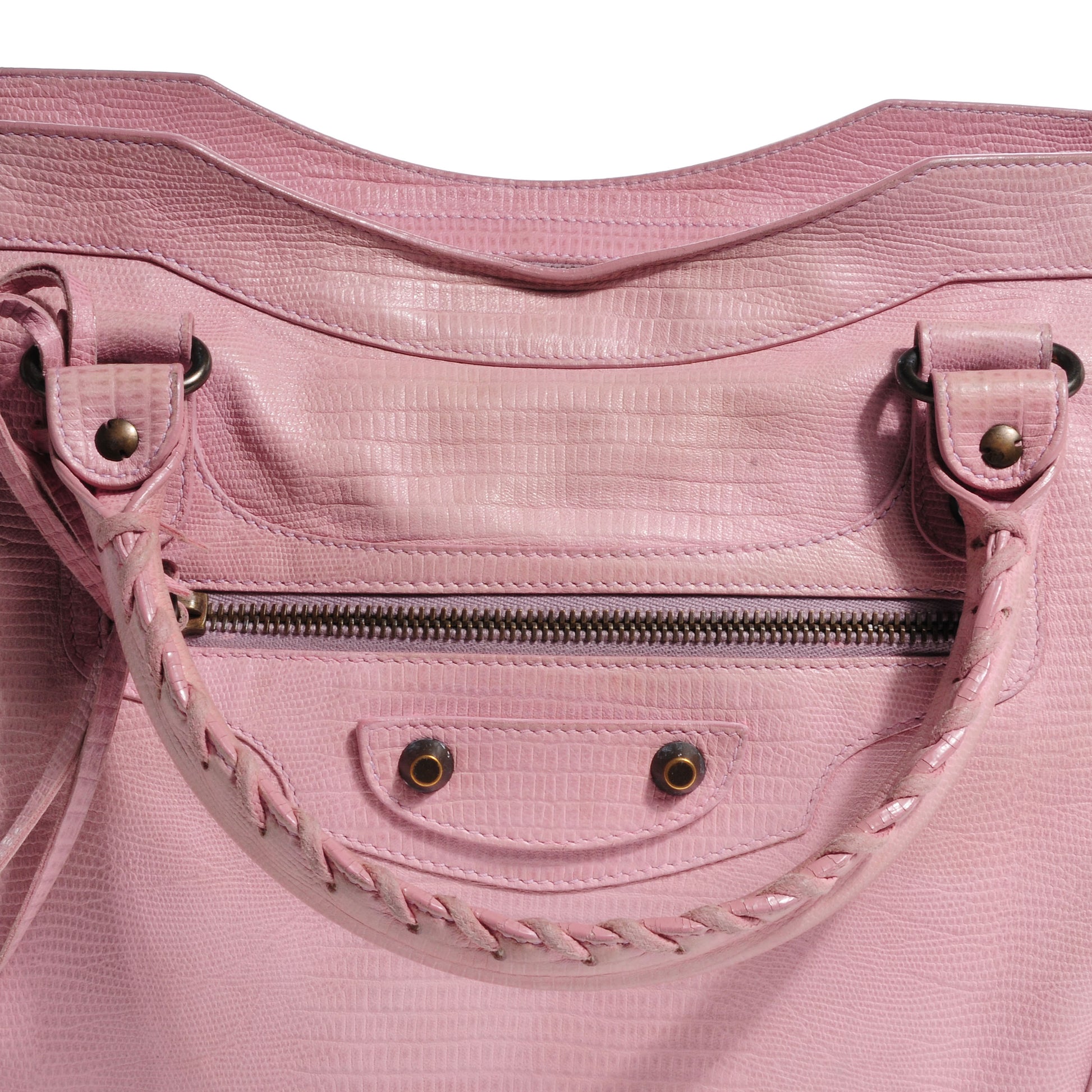 Balenciaga Lizard Embossed City Parme 9 of 9