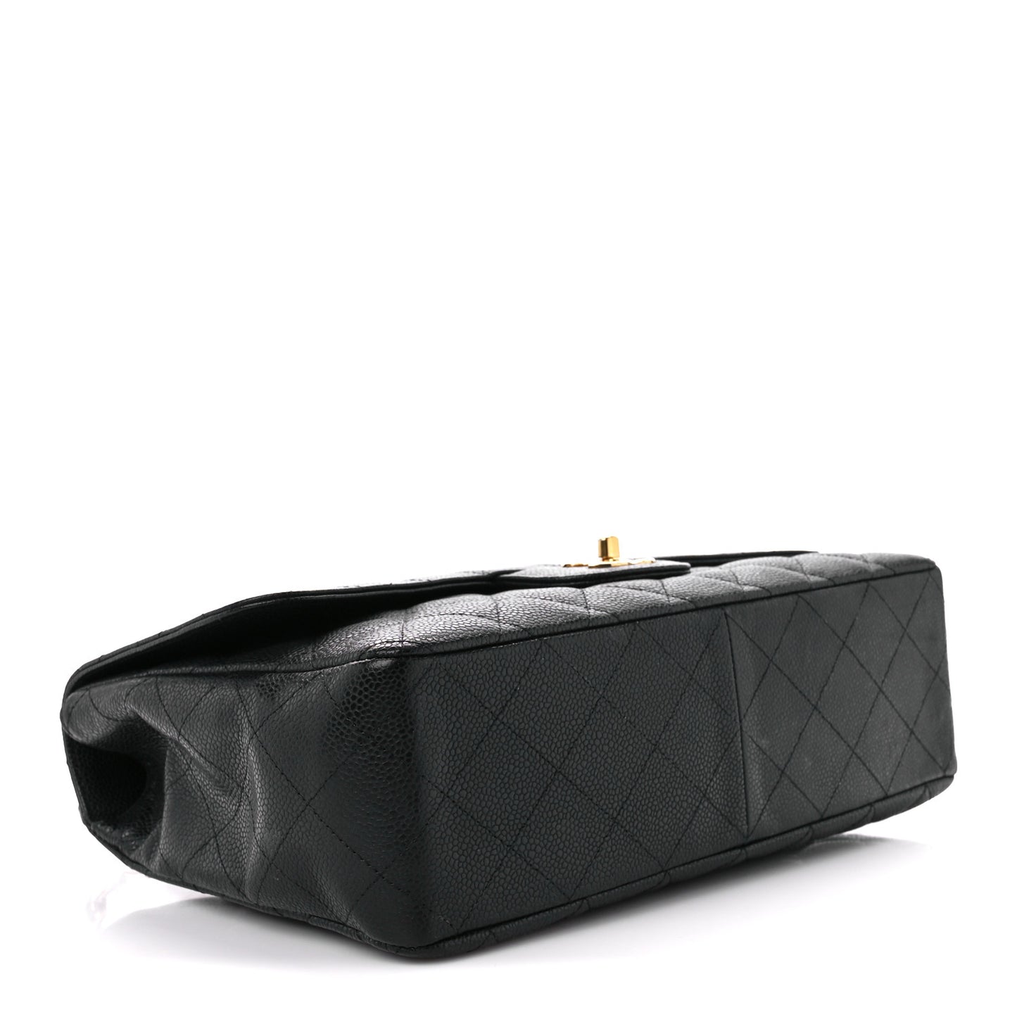 Caviar Quilted Jumbo Single Flap Black
