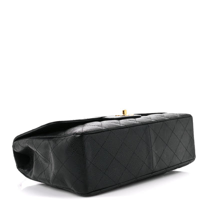 Chanel Caviar Quilted Jumbo Single Flap Black 4 of 12