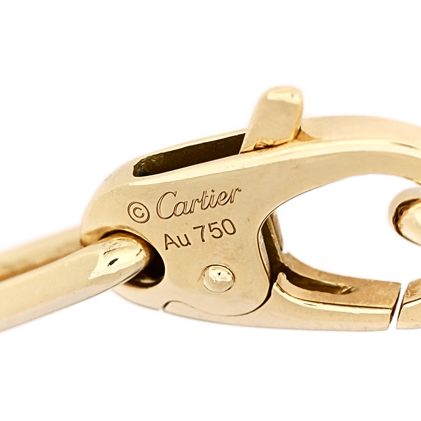 18K Yellow Gold Santos de Cartier Link Chain Bracelet