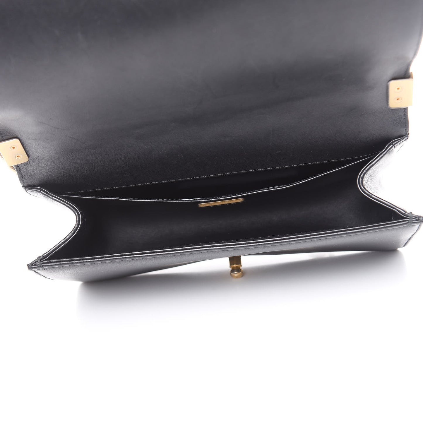 Orylag Medium Boy Top Handle Flap Black