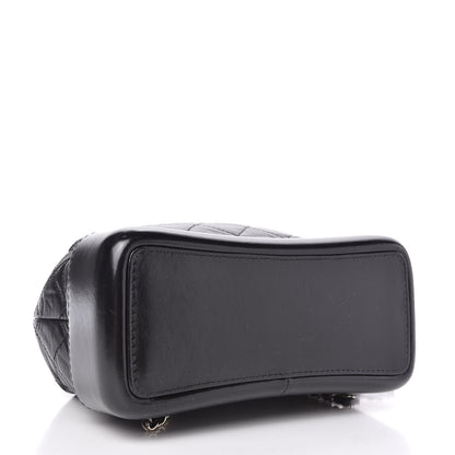 Chanel Aged Calfskin Quilted Small Gabrielle Backpack Black 4 of 10