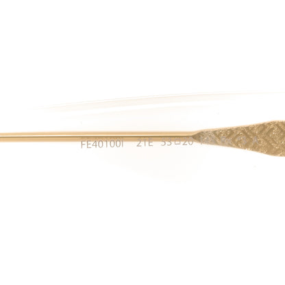 Fendi Acetate Fendi Roma Square Sunglasses FE401001I Transparent Gold 6 of 7