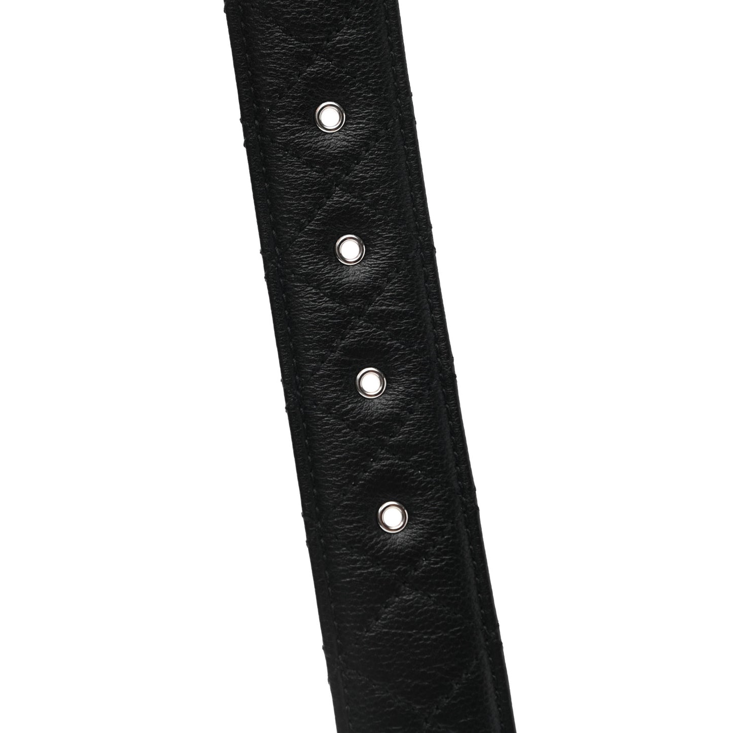 Caviar Quilted CC Chain Belt 85 34 Black