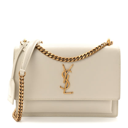 Saint Laurent Calfskin Medium Monogram Sunset Crema Soft 2 of 21