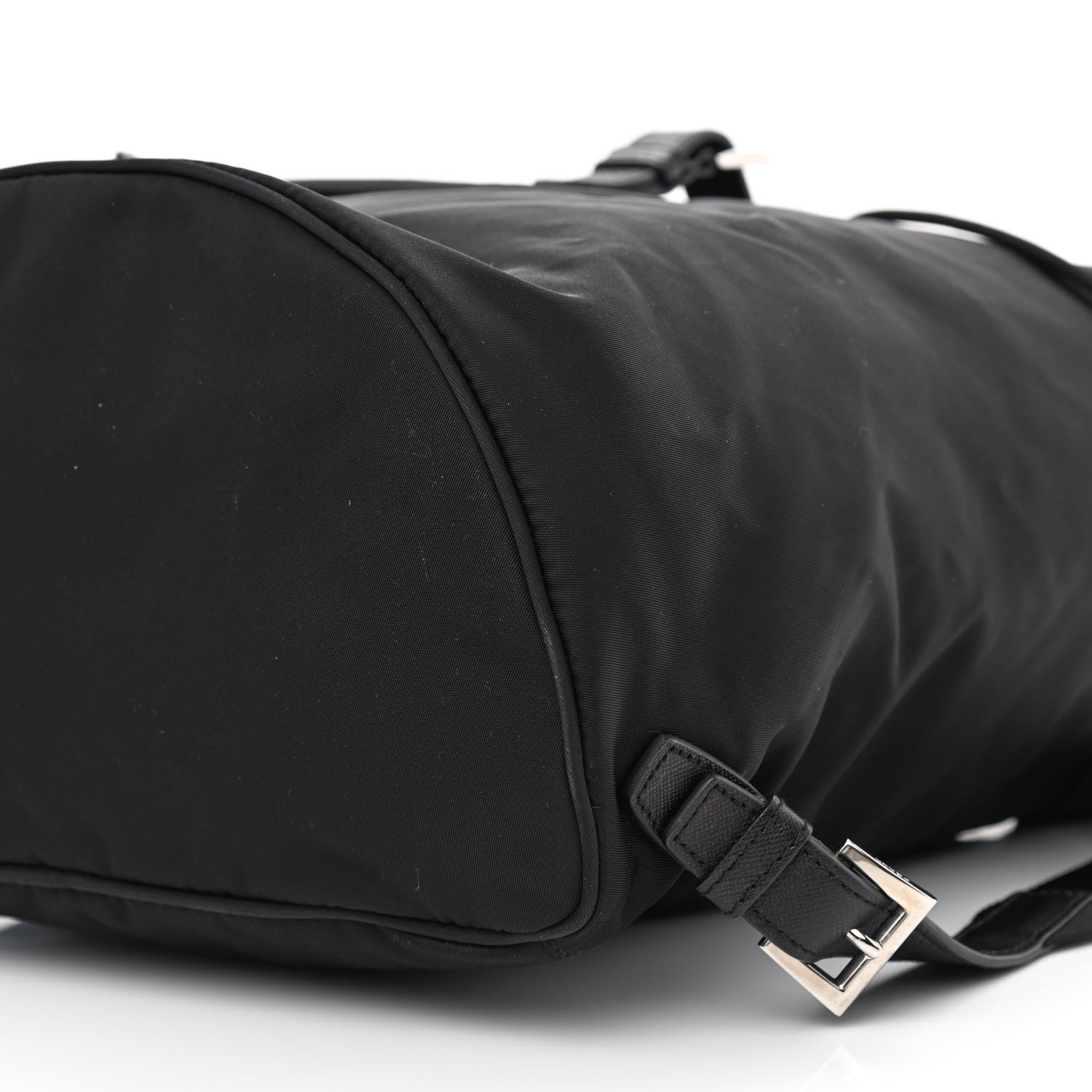Prada Nylon Vela Saffiano Small Cinch Backpack Black 11 of 12