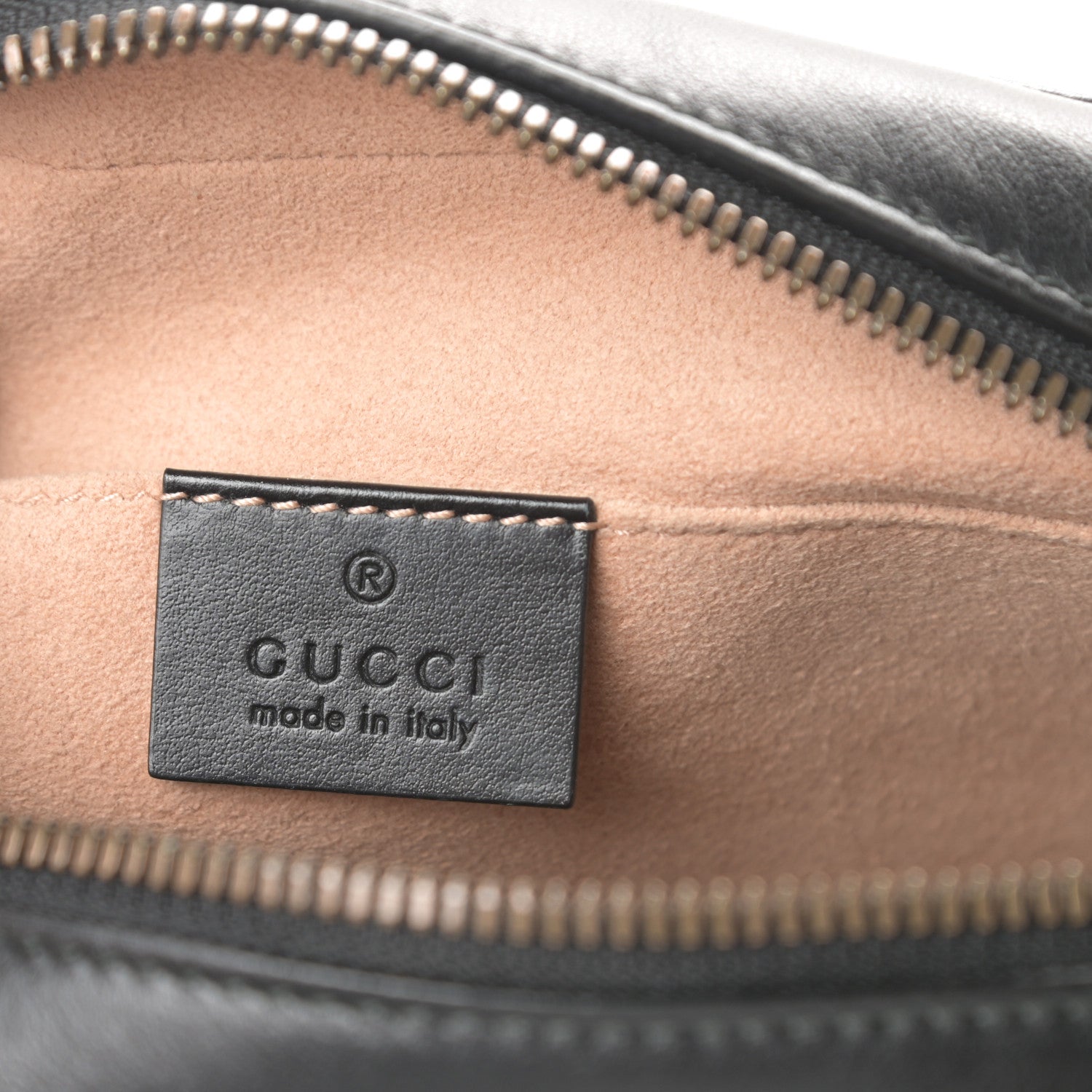 Gucci Calfskin Matelasse Small GG Marmont Chain Shoulder Bag Black 6 of 10