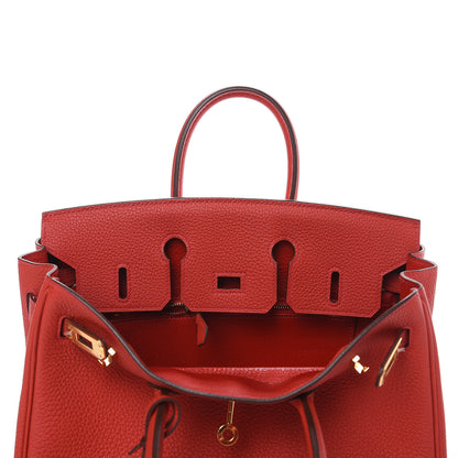 Hermes Togo Birkin 25 Rouge Casaque 25 of 26
