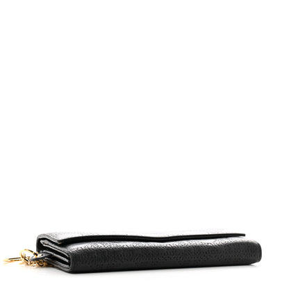 Christian Dior Lambskin Cannage Rendez-vous Chain Wallet Black 4 of 13