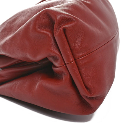 Bottega Veneta Smooth Butter Calf The Pouch Oversized Clutch Rust 10 of 11