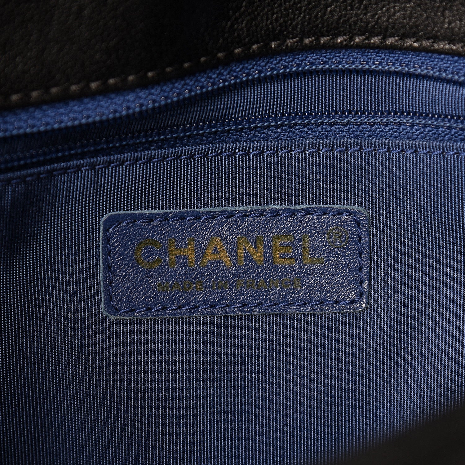 Chanel Sheepskin Quilted Vintage Mademoiselle Flap Blue Black 6 of 19