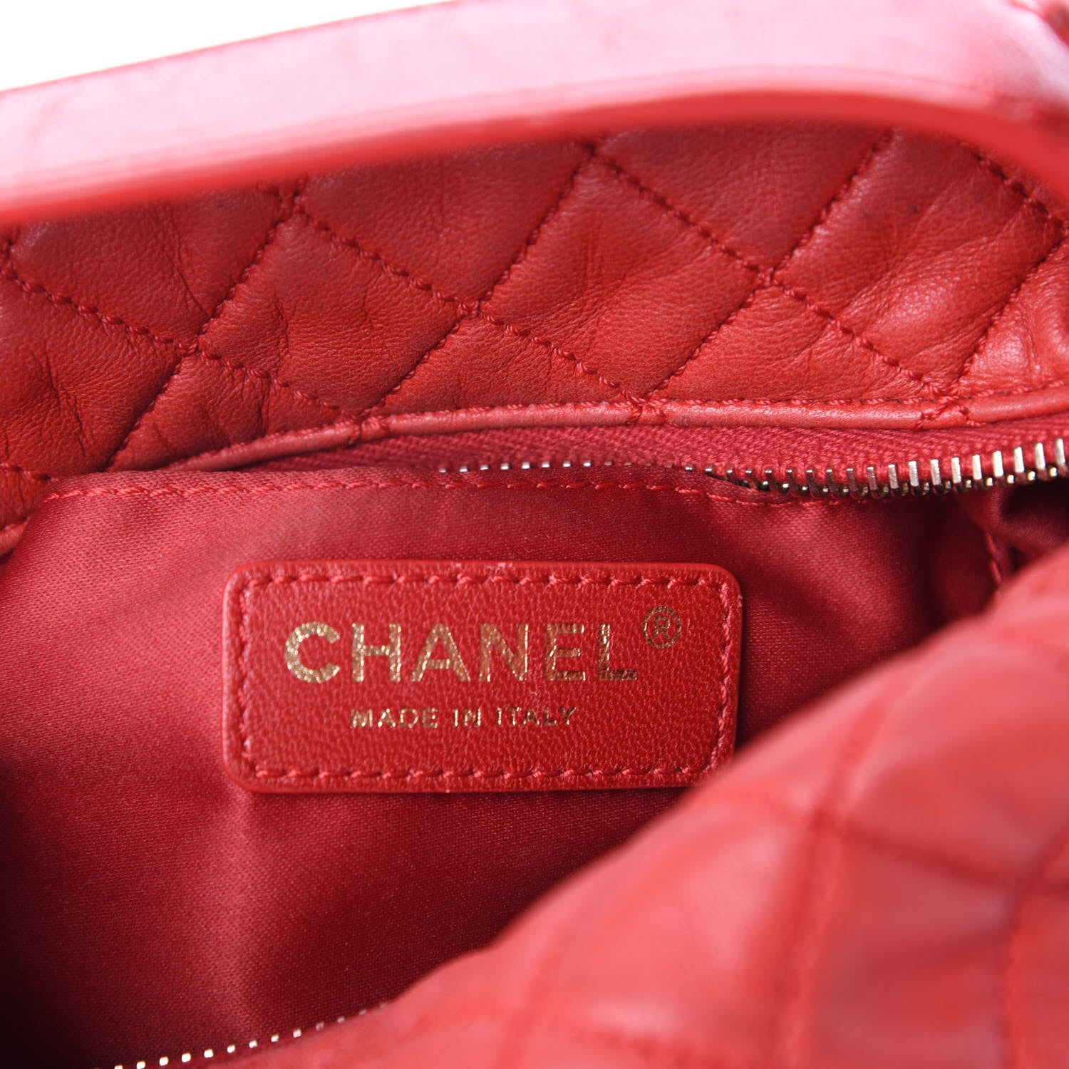 Chanel Lambskin Quilted Hobo Red 6 of 21