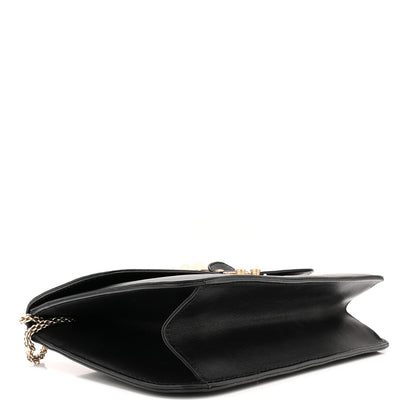 Valentino Garavani Vitello Large Glam Lock Rockstud Flap Black 3 of 9