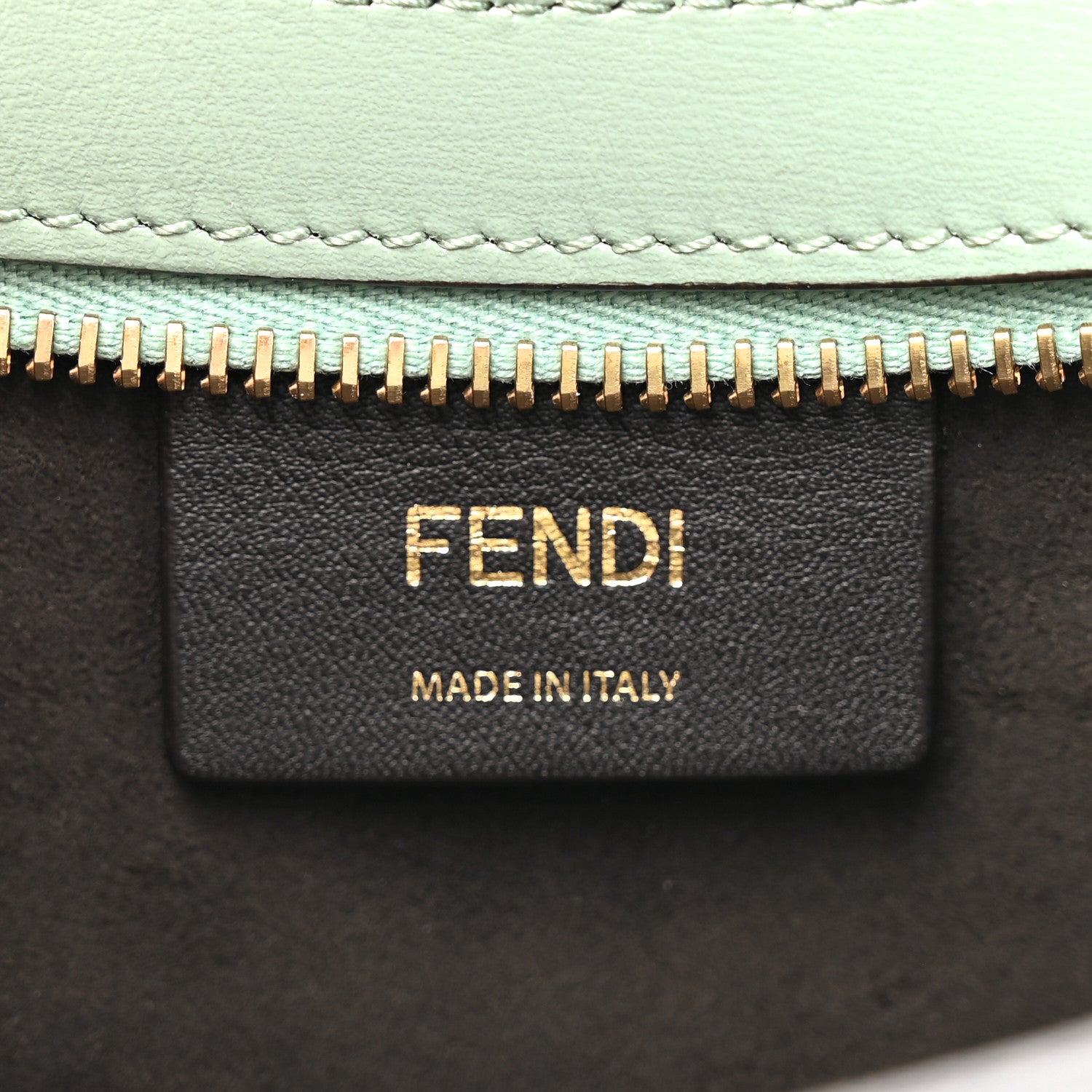 Fendi Vitello Palmellato Fendi O'Lock Swing Menta 6 of 10