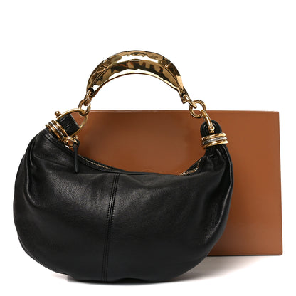 Chloe Grained Buffalo Small Bracelet Hobo Bag Black 11 of 11
