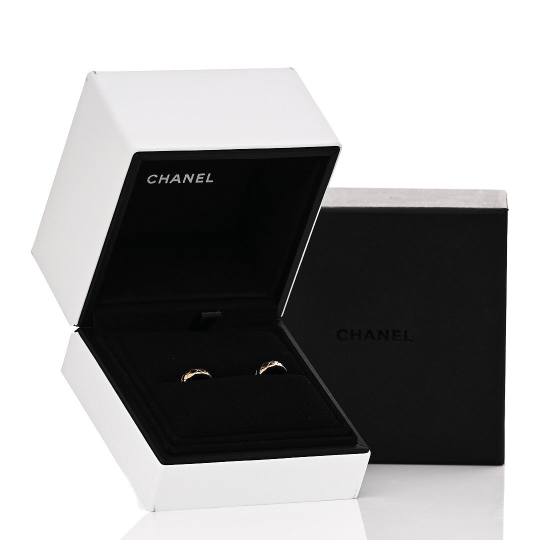 Chanel 18K Yellow Gold Coco Crush Mini Hoop Earrings 6 of 6