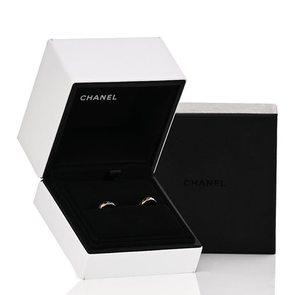 Chanel 18K Yellow Gold Coco Crush Mini Hoop Earrings 6 of 6