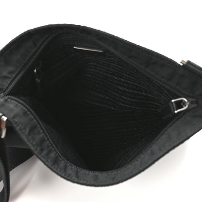 Prada Tessuto Nylon Flat Messenger Bag Black 5 of 12