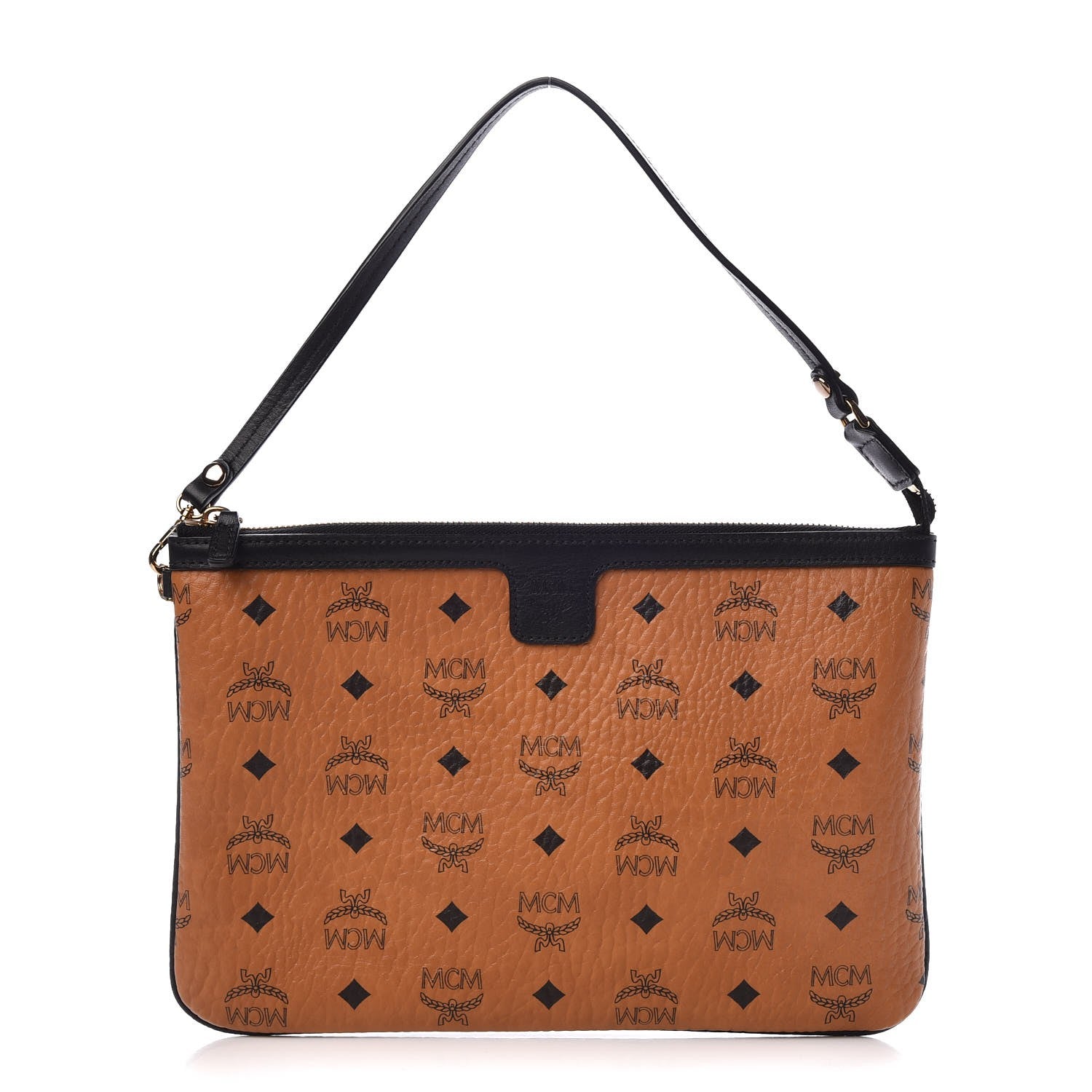 MCM Visetos Project Pochette Cognac 1 of 6