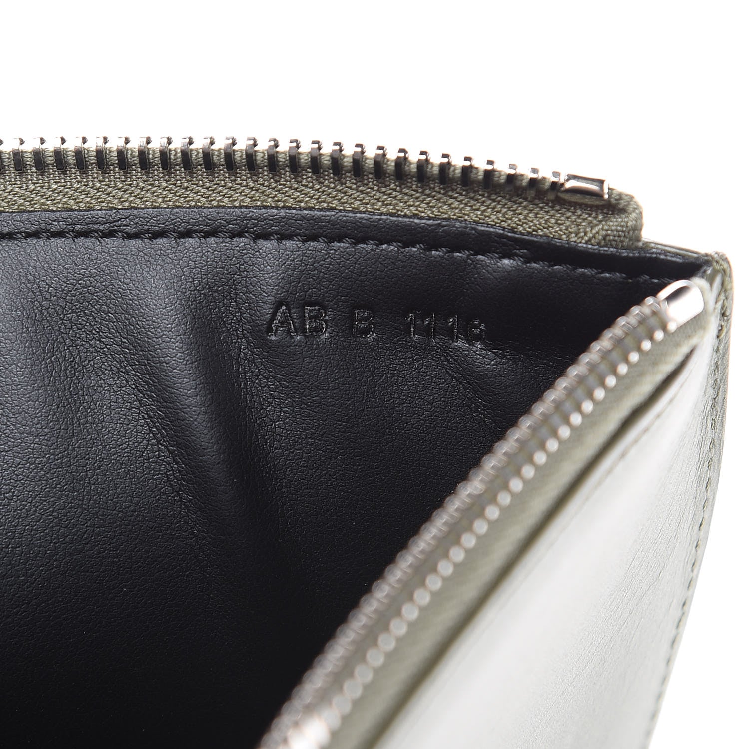 Givenchy Calfskin Egyptian Print Zip Pouch Olive 7 of 7