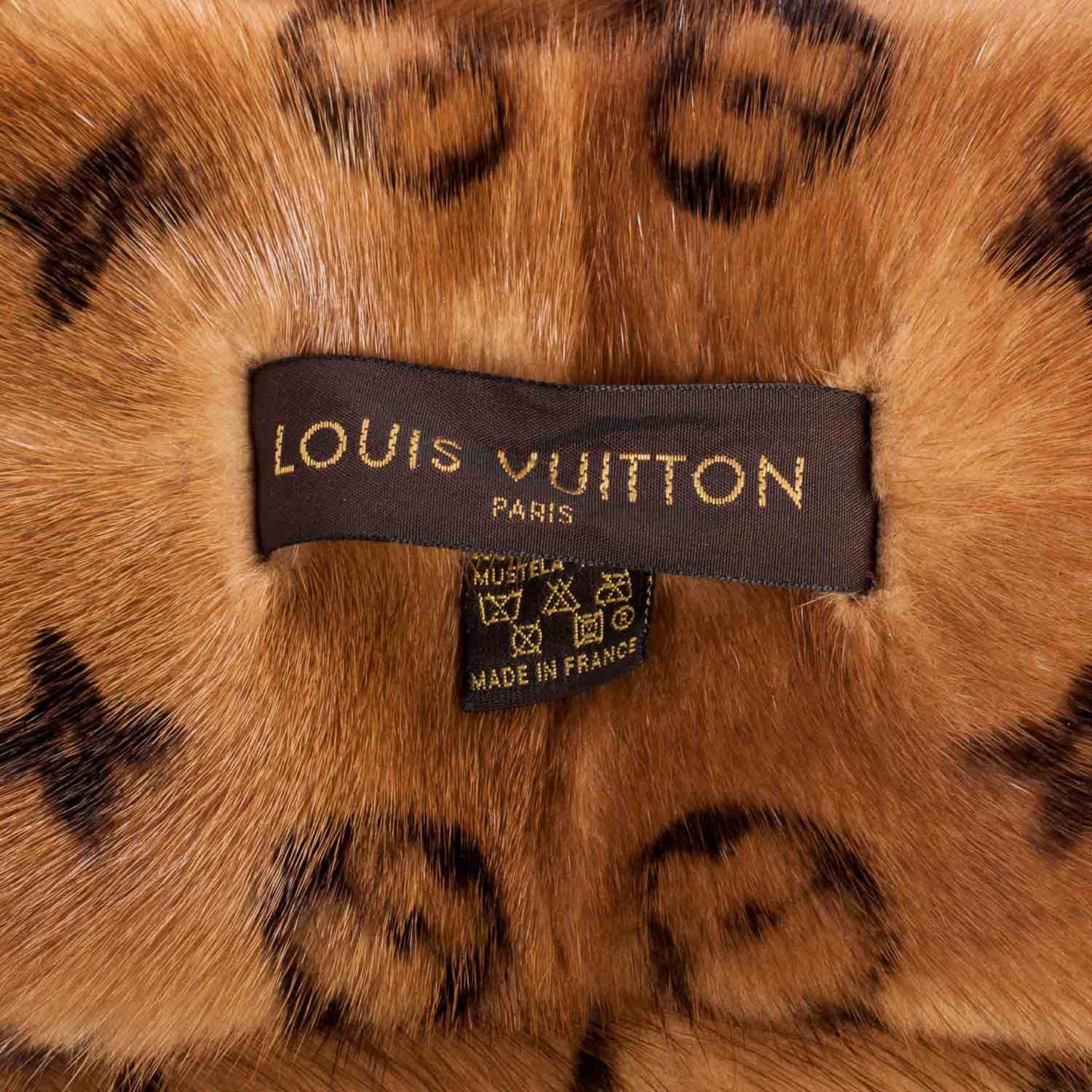 Monogram Mink Scarf