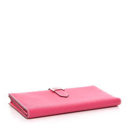 Hermes Epsom Bearn Gusset Wallet Rose Tyrien 4 of 8