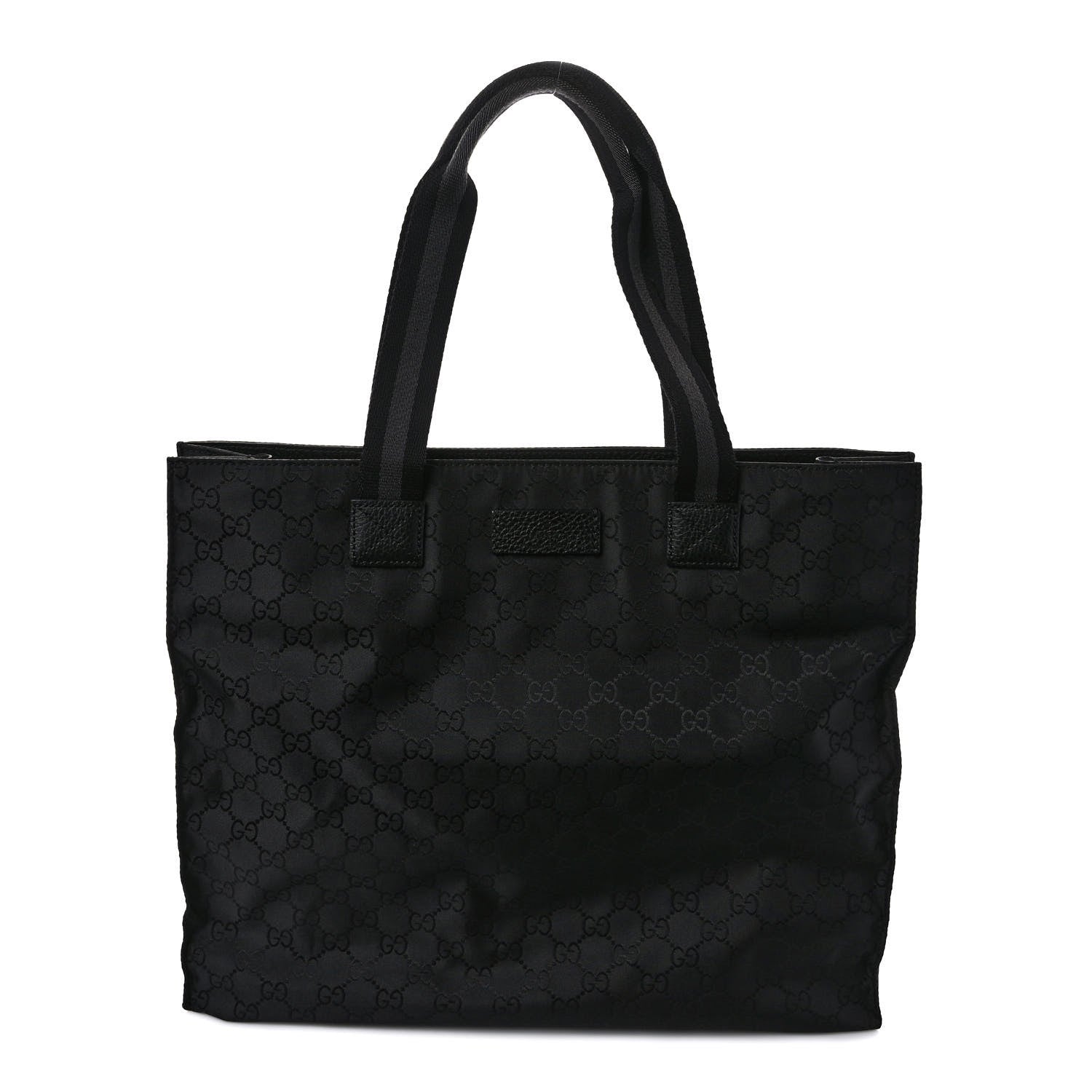 Gucci Nylon Monogram Tote Black 1 of 9