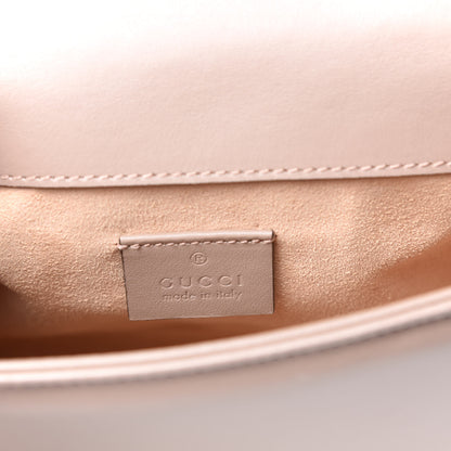 Gucci Calfskin Matelasse Mini GG Marmont Top Handle Shoulder Bag Porcelain Rose 6 of 10