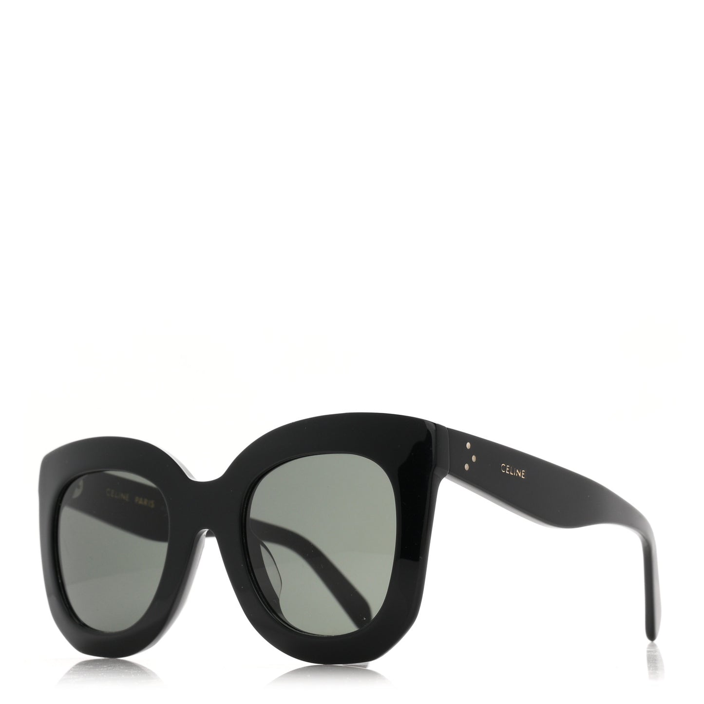 Oversized Round Sunglasses CL4005FN Black