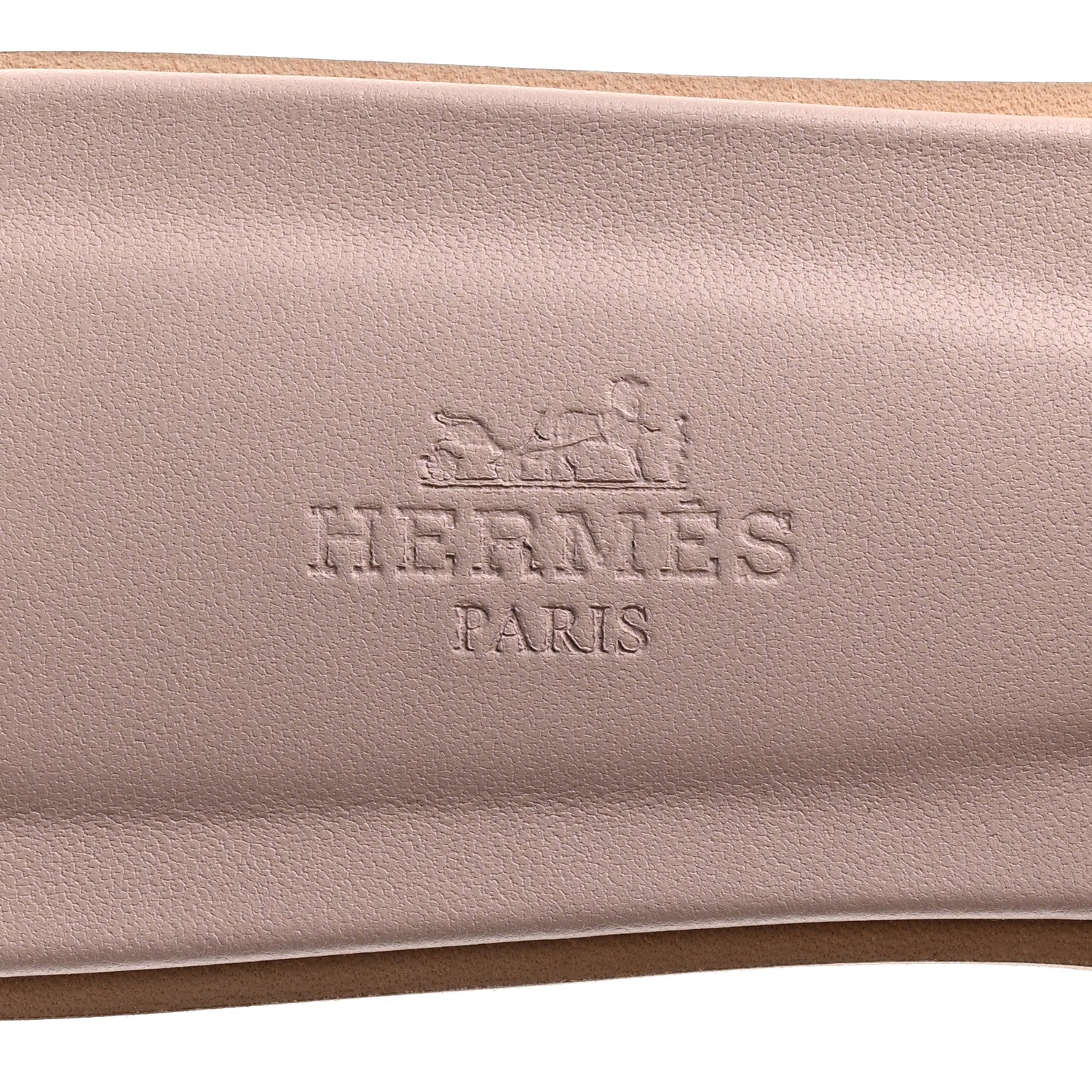 Hermes Epsom Oran Sandals 37 Rose Porcelaine 6 of 8
