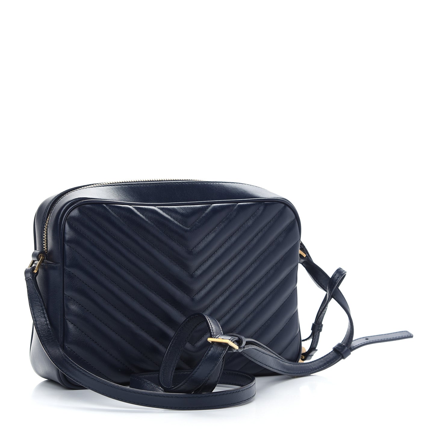 Calfskin Matelasse Monogram Lou Camera Bag Navy