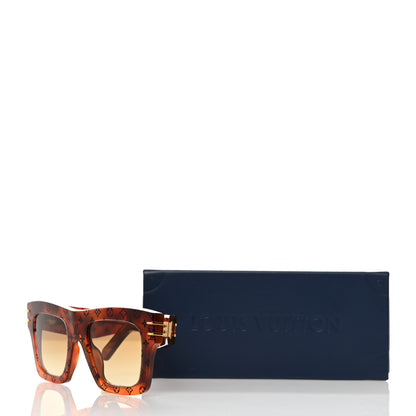 Louis Vuitton Acetate Blade Sunglasses Z1483W Tortoise 7 of 7