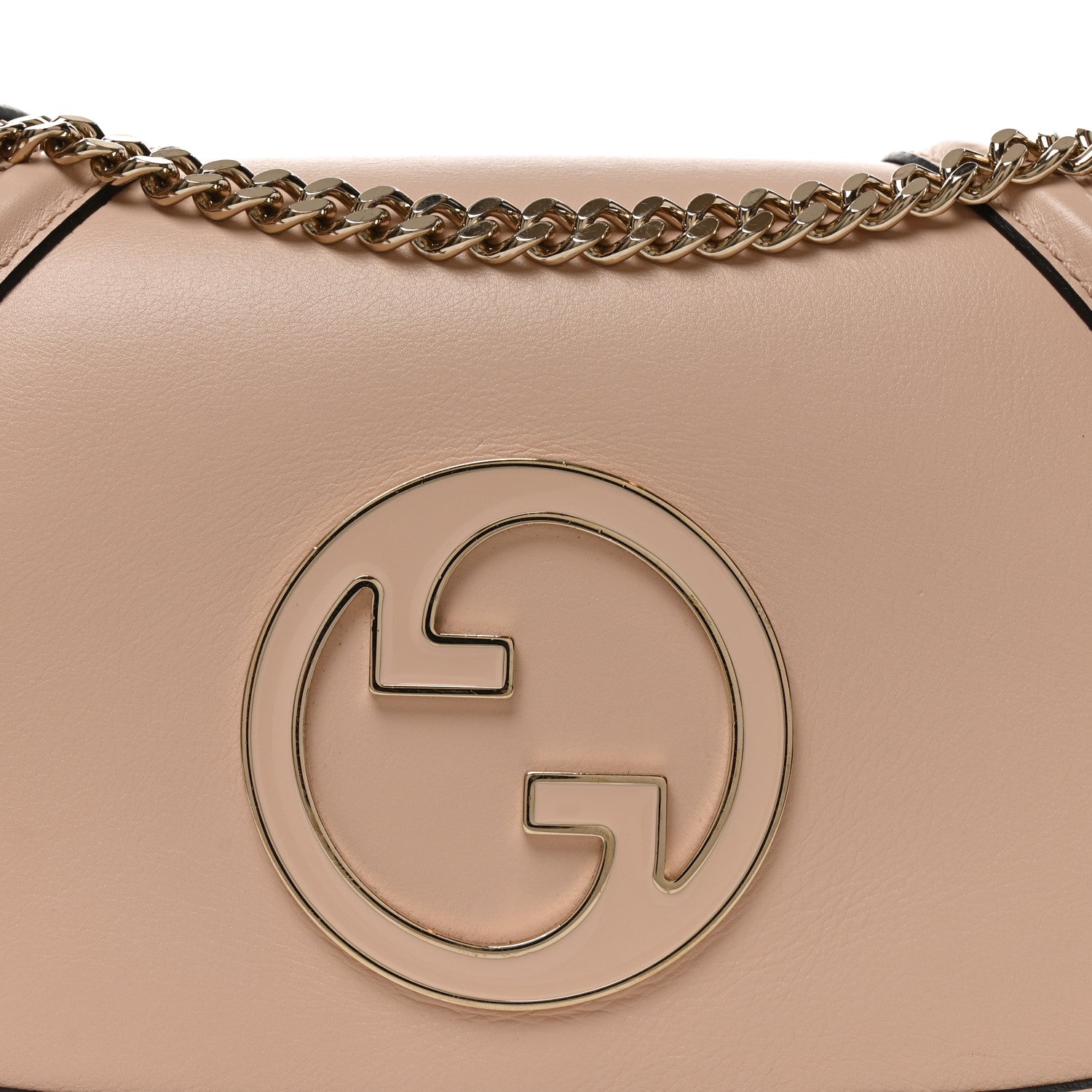 Gucci Calfskin Blondie Medium Shoulder Bag Pink 8 of 10