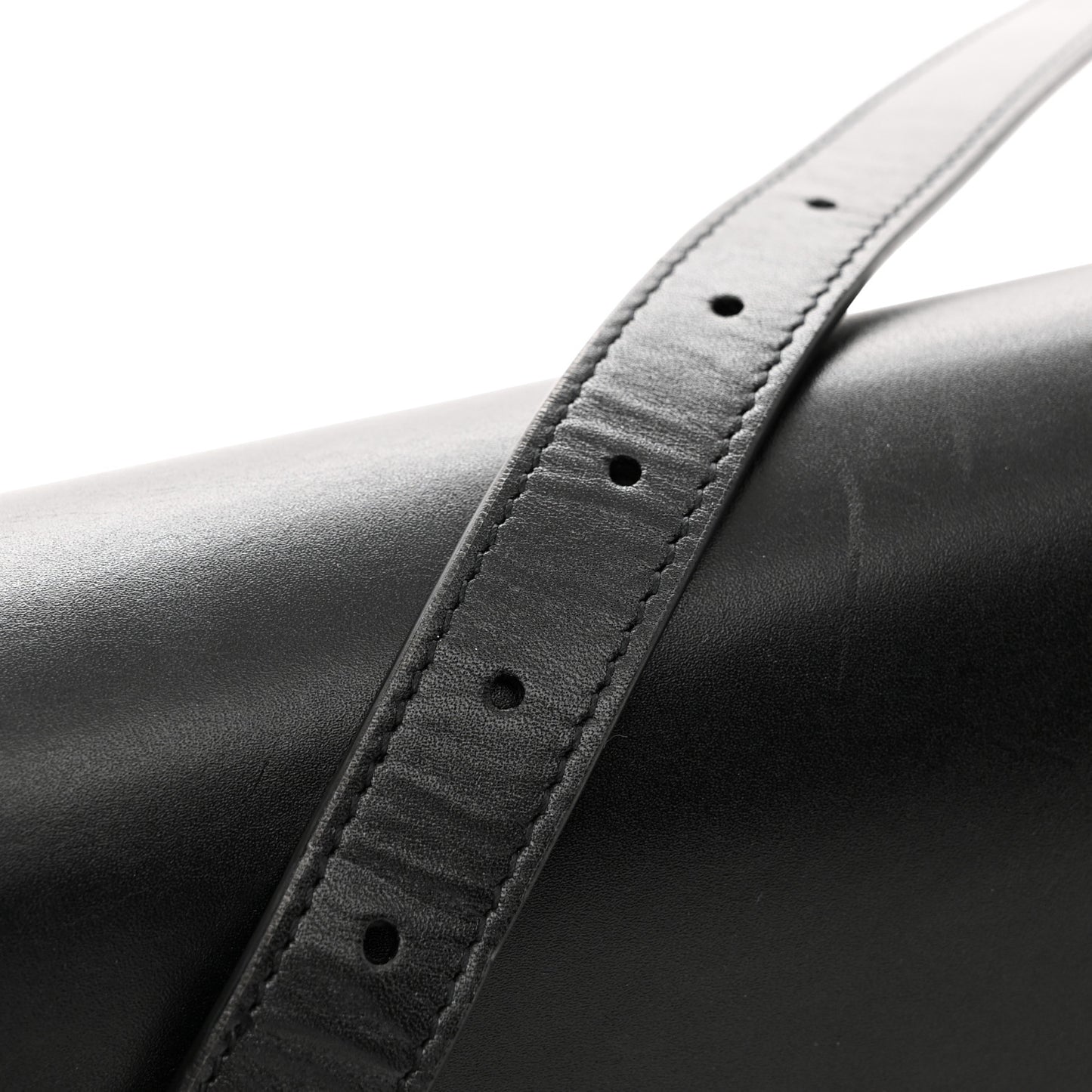 Calfskin Medium Margaux Shoulder Bag Black