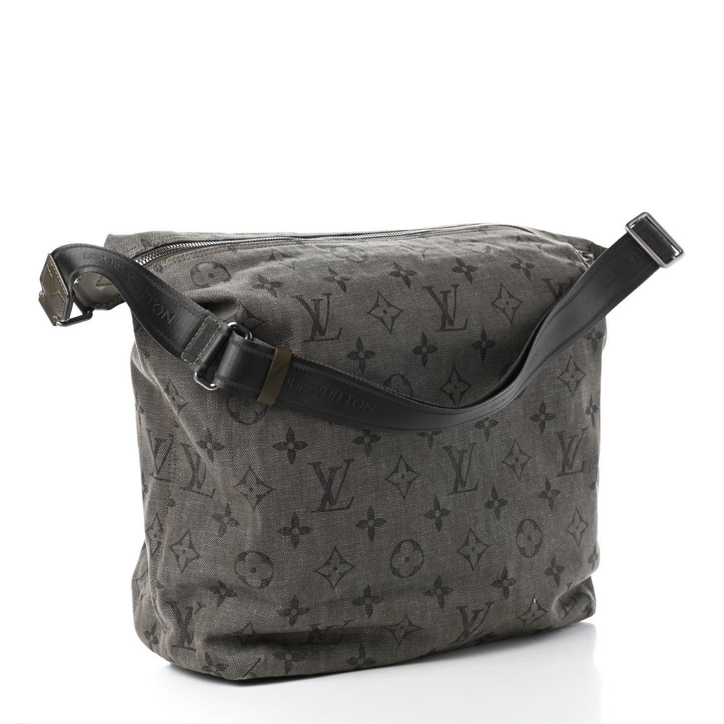 Monogram Denim Impression Besace GM Kaki Fonce